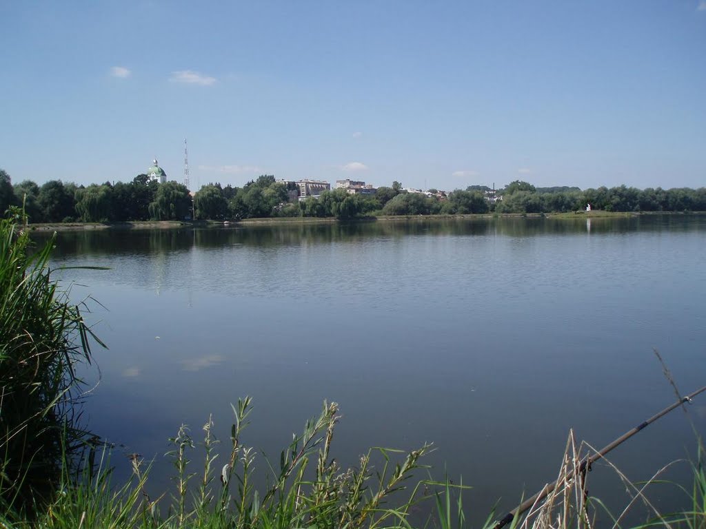 Зборів. Панорама з міського ставу. / Zboriv. A panorama of city lake