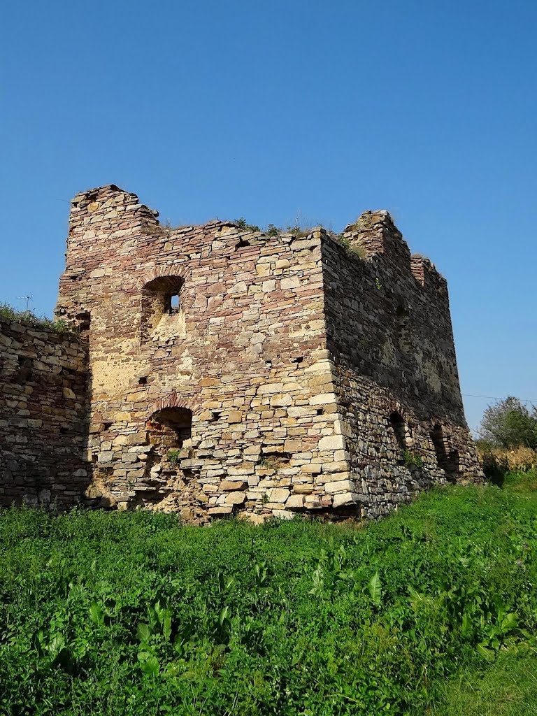 Золотий потік - Західна башта замку, Zolotyi Potik - castle, Золотой Поток - башня замка, Potok Złoty - zamek
