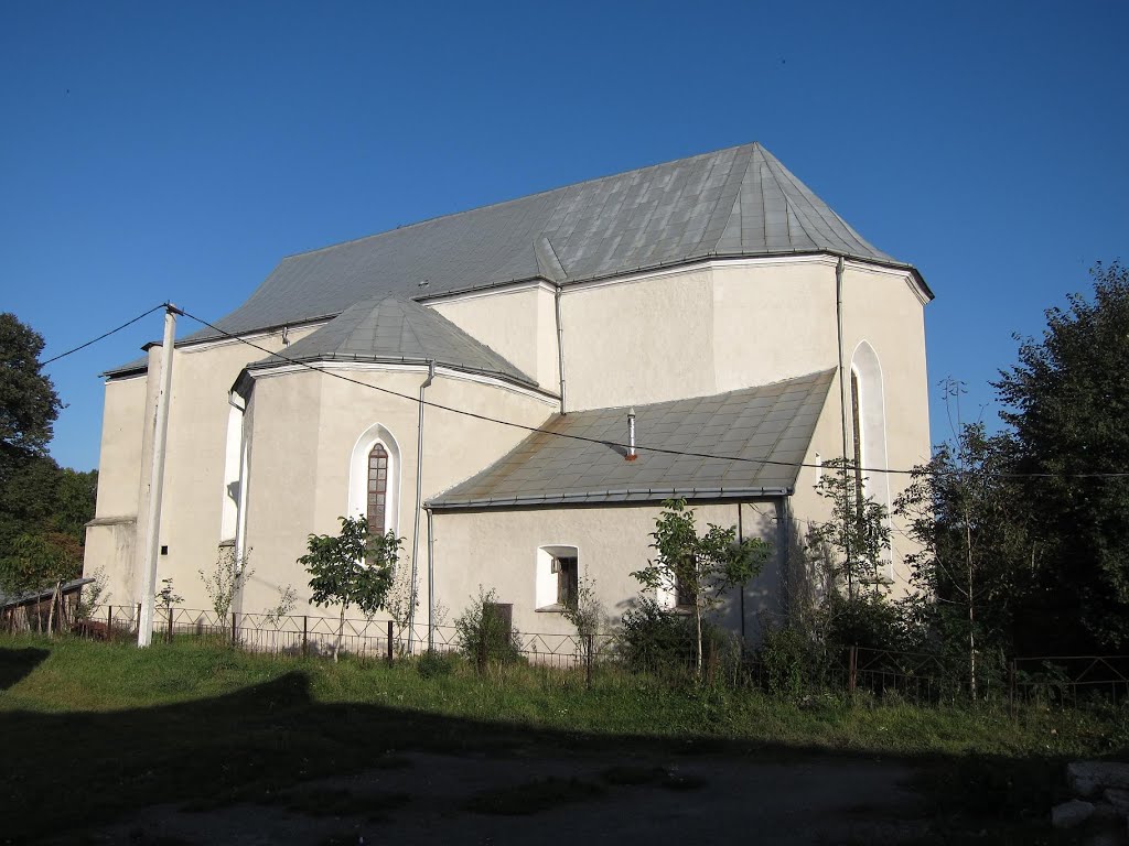с. Золотий Потік. Костел Різдва Богоматері.(1634р.)/Golden Stream Village. Church (1634).