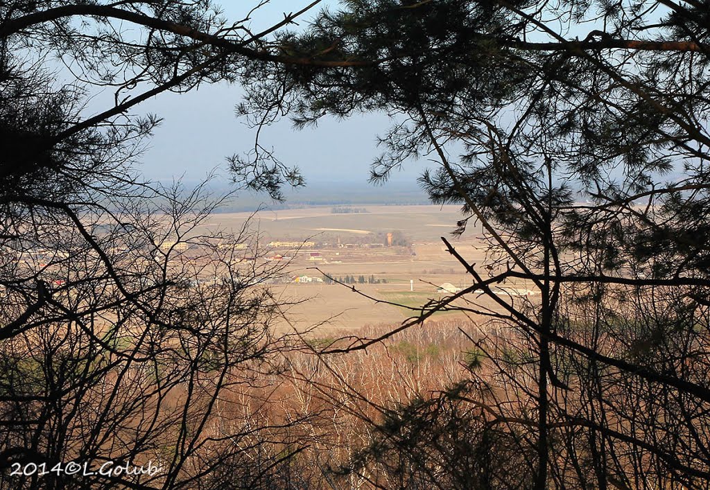 **Kremenets. View of the village Bilokrynytsya**  м.Кременець. Вид на с. Білокриниця