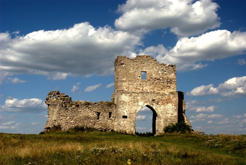 Kremenets (Krzemieniec), ruiny zamku na górze Bony - Baszta Czerlena