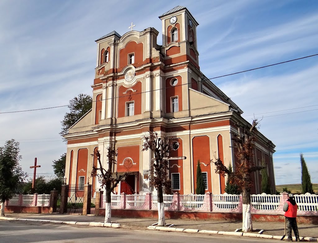 Монастириська - костел Успіння Пречистої Діви Марії, Monastyryska - church, 1751