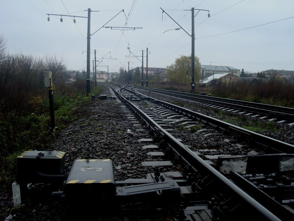 Железнодорожная линия Жмеринка - Подволочиск. Начало станции Подволочиск