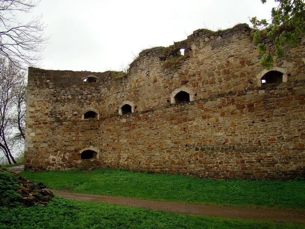 Теребовля - північний мур замку, Terebovlya - walls