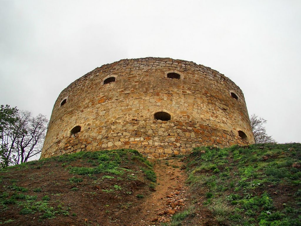 Теребовля - велика башта замку, Terebovlya - big tower of the castle, Trembowla - zamek
