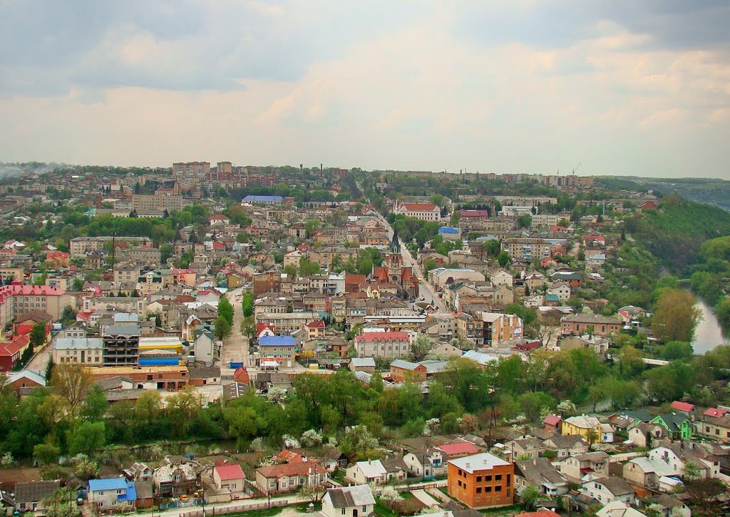 Панорама центра Чорткова, Chortkiv - Panorama