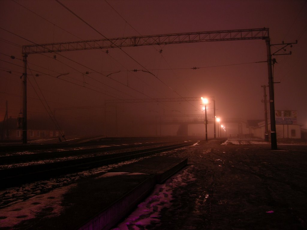 Ночь... вокзал.. туман..