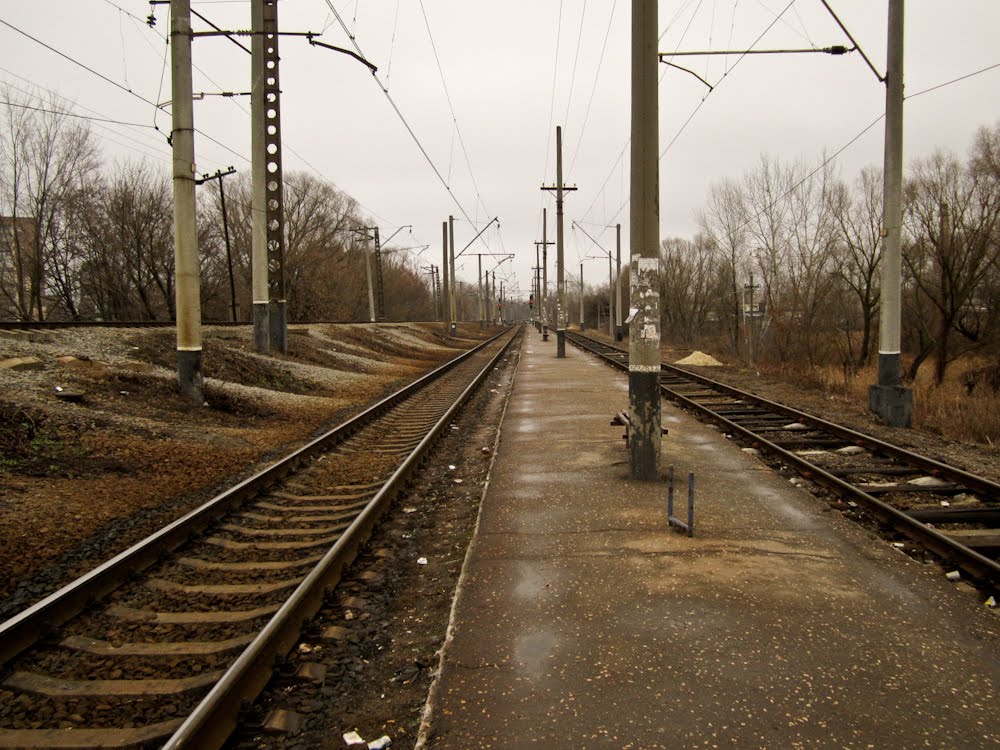 The station of The South Railway 7th kilometre - зупинка поїздів Південної залізниці "7-й кілометр"