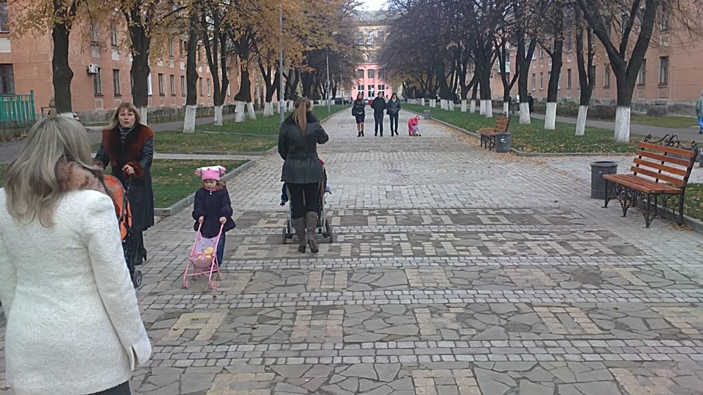 Новая аллея по улице Ленина