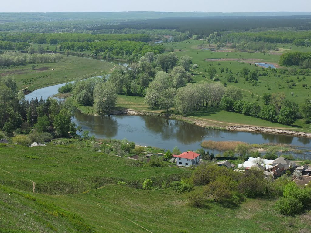 Вид на р. Северскмй Донец с г. Кременец