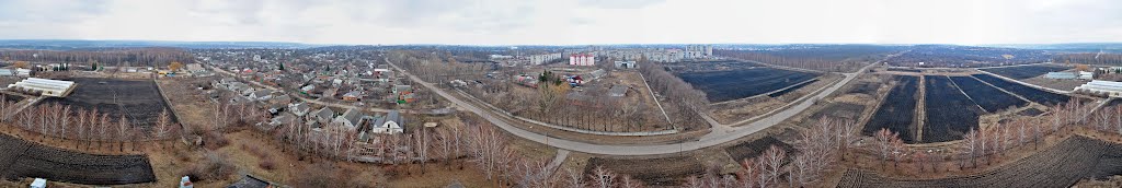 Красноград, панорама с телевышки 2