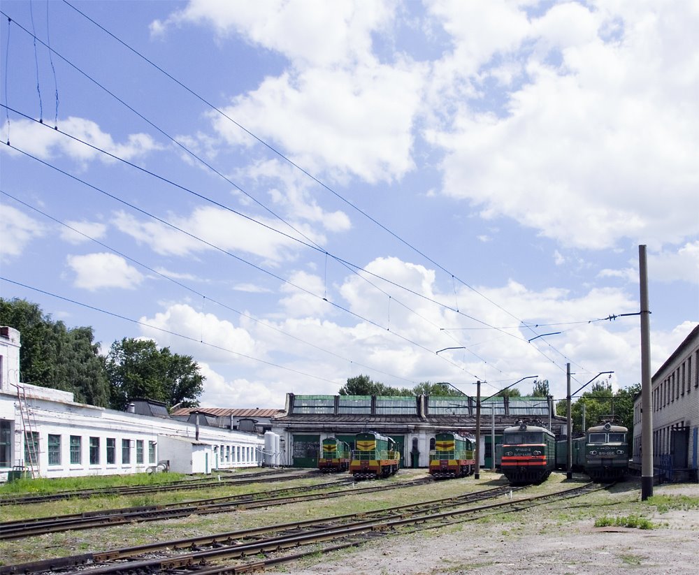 Railway depot at Lozovaya (Lozova), Ukraine, 2007
