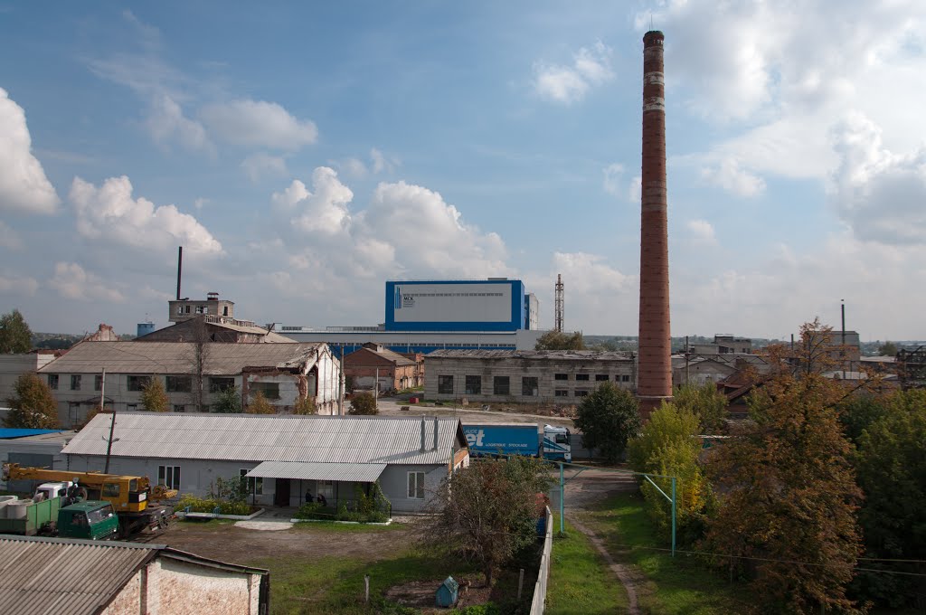 Мерефянский Стекольный Завод. Вид с моста.