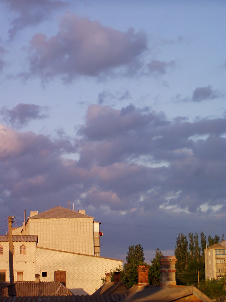 ул.Ковпака.Закат.