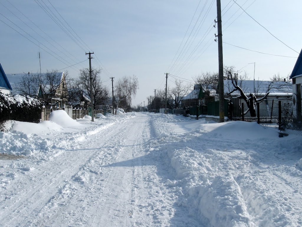 Улица Шевченко зимой