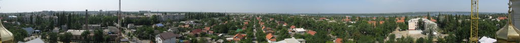Панорама Новой Каховки с колокольни Свято- Андреевского храма