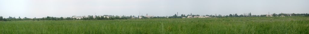 Вид на Новотроицкое (панорамная фотография)