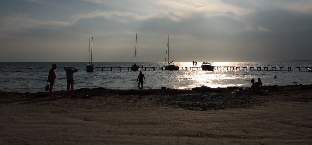 beach at evening