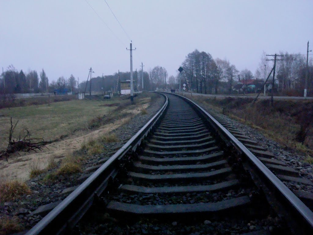 Железнодорожная линия Тернополь - Шепетовка. Перегон Белогорье - Суховоля