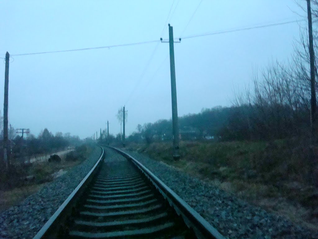 Железнодорожная линия Тернополь - Шепетовка. Перегон Белогорье - Суховоля