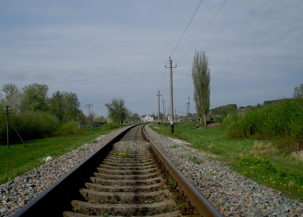 Железнодорожная линия Тернополь - Шепетовка. Перегон Белогорье - Суховоля