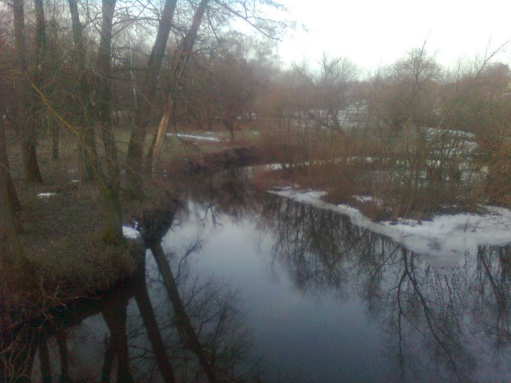 річка з моста