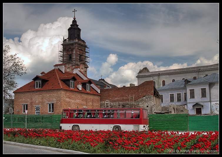 Near the central square