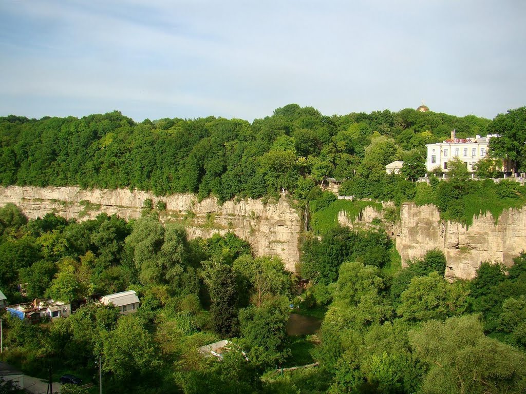 Камянець-Подільський - каньйон та водоспад, Kamyanets-Podilskyi - waterfall and canyon, Каменец-Подольский - каньон и водопад