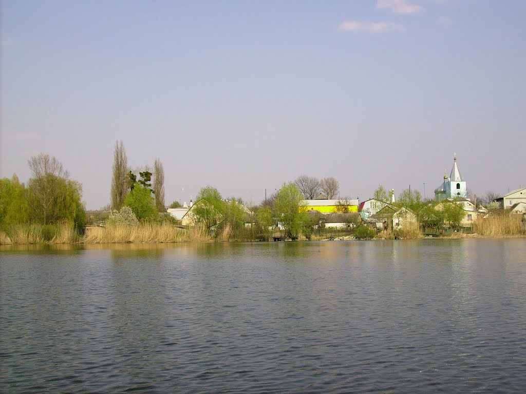 Летичев, вид с реки Волк