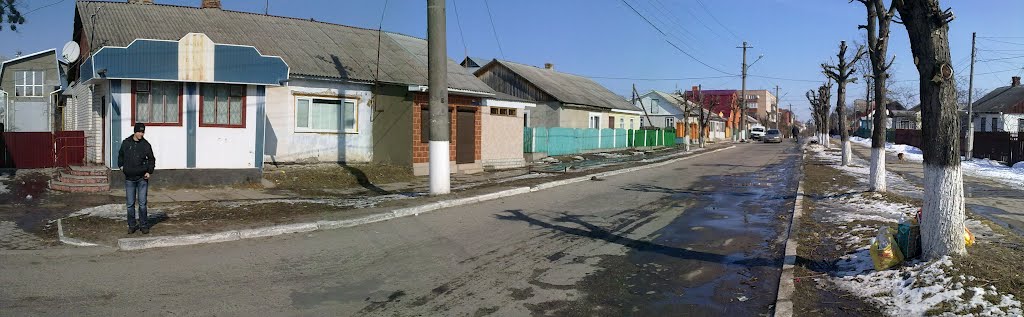 Славутский центр ранней весной