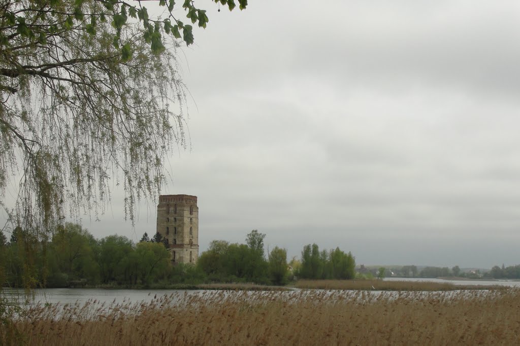 Башта на березі річки Случ - Tower on the river Sluch