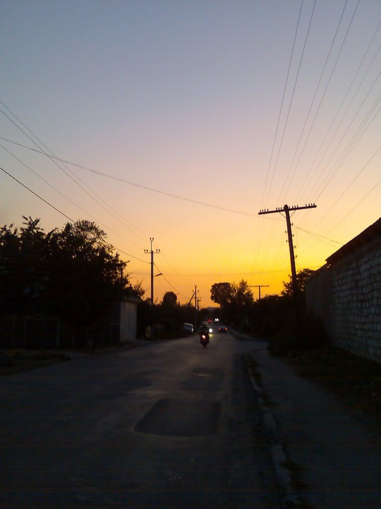 Сентябрь 2011 г. Закат солнца.
