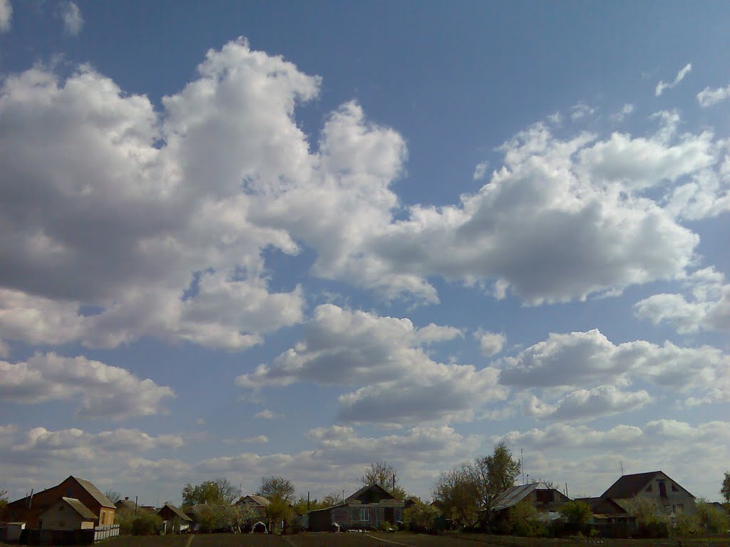 Blue sky.