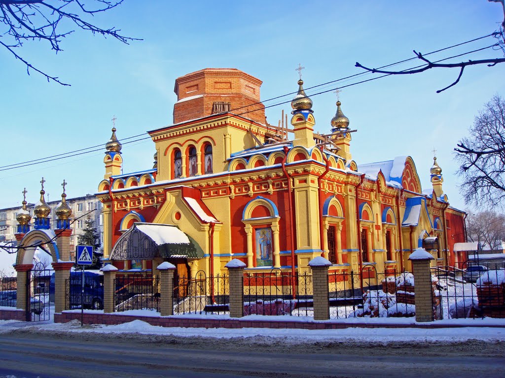 Хмельницкий. Церковь Андрея Первозванного на ул. Козачьей.