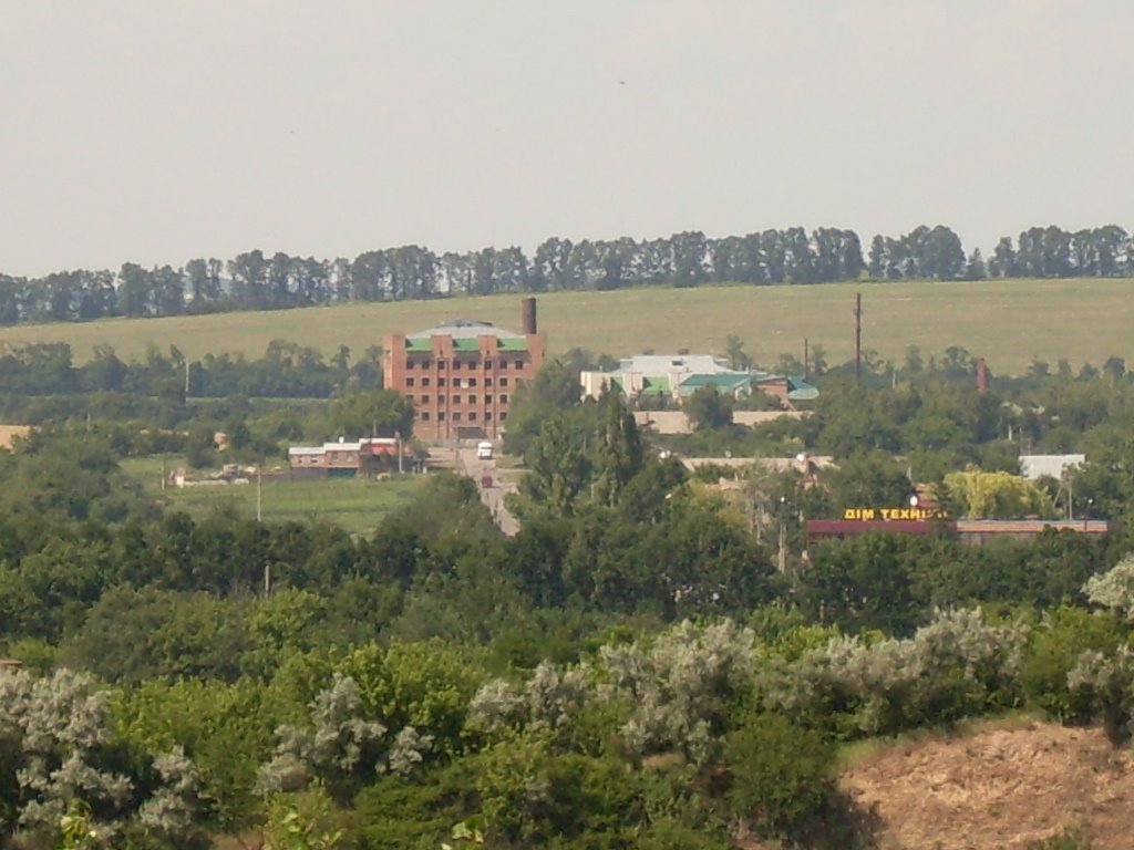 Вид на больницу(с карьера)