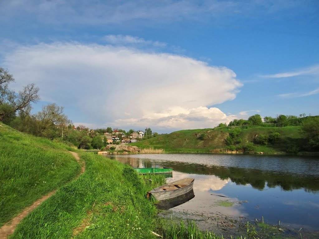 Камянка - рибацькі човникик, Kamianka - fishing boats
