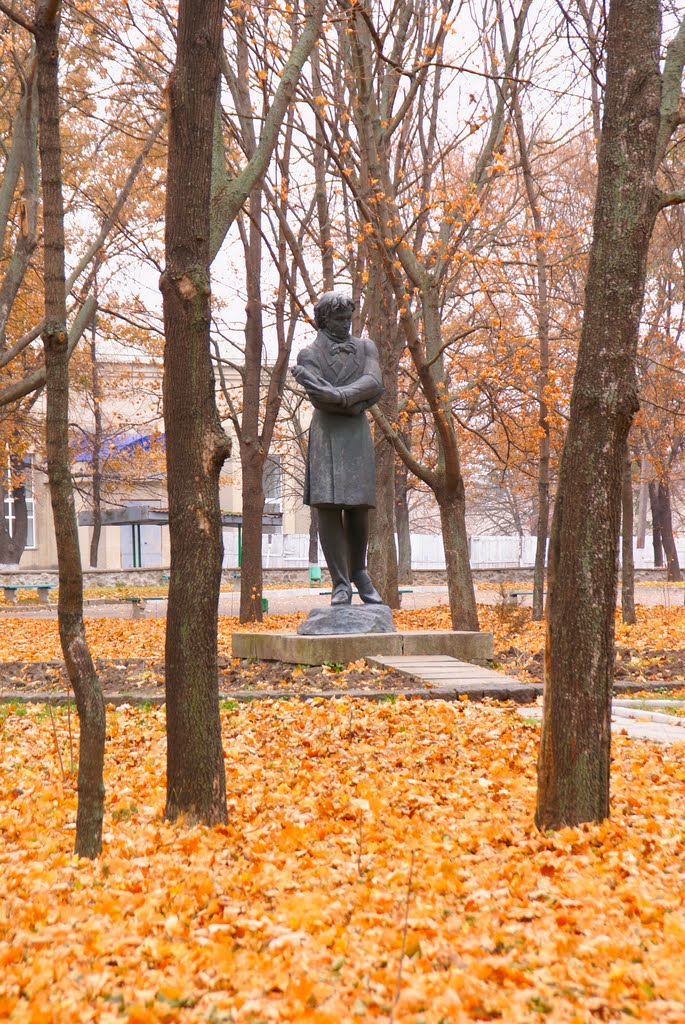 Памятник А.С.Пушкину в Каменке,Черкасская область