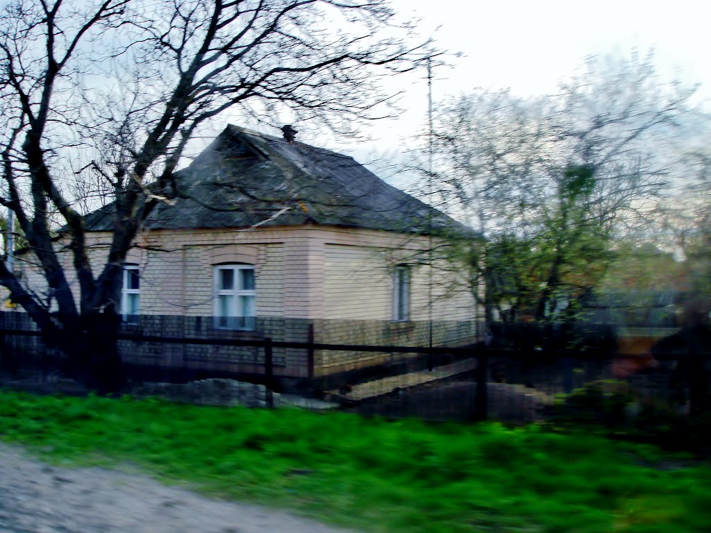 23.04.2012 17:59  Дорога Р04. Частные дома города Лысянка.