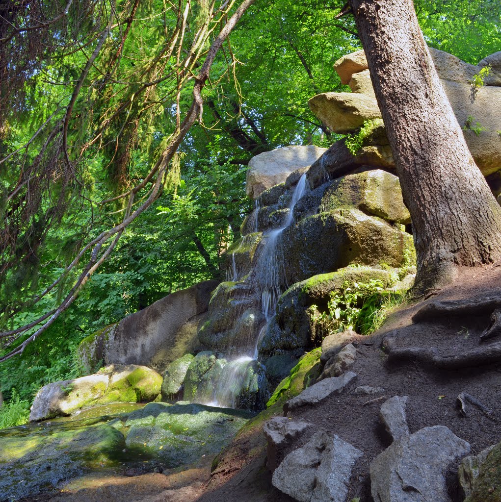 Magic music of the waterfall
