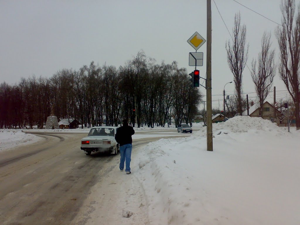 Перехрестя біля памятника Івану Гонті (Обеліск)