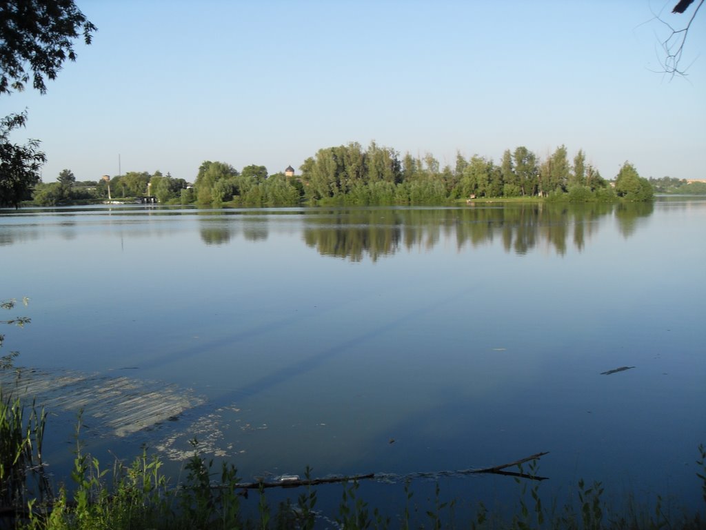 Река борзенка с видом на замок