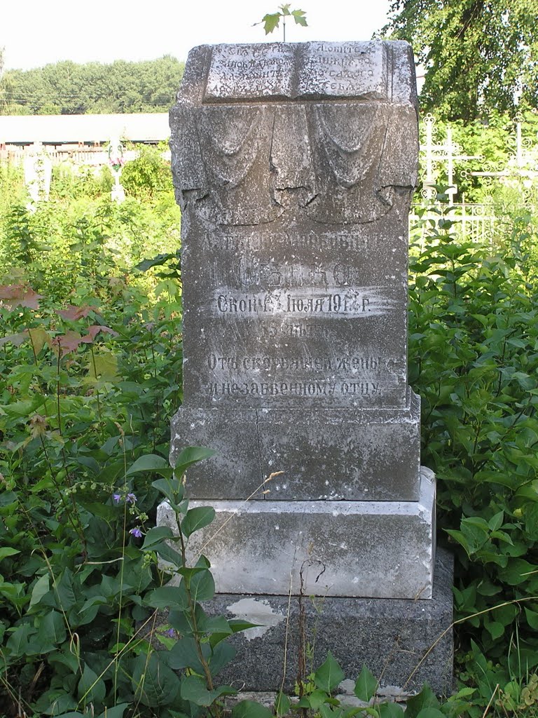 Headstone in the Borznas graveyard - Старое надгробие #2