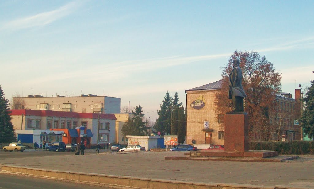 Центральна площа, Ленін і пошта