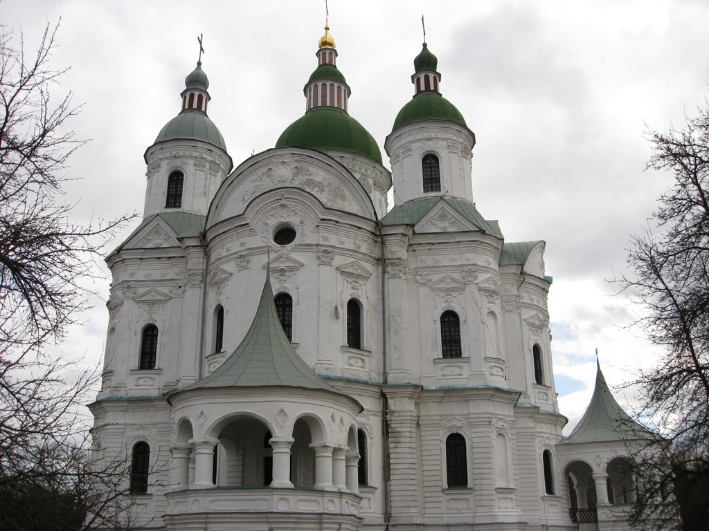 Kozelets (Chernihiv Oblast, Ukraine) - Cathedral of the Nativity of the Blessed Virgin / Козелець (Чернігівська область) - Собор Різдва Богородиці, збудований в 1752-63 рр. на замовлення графині Наталії Розумовської