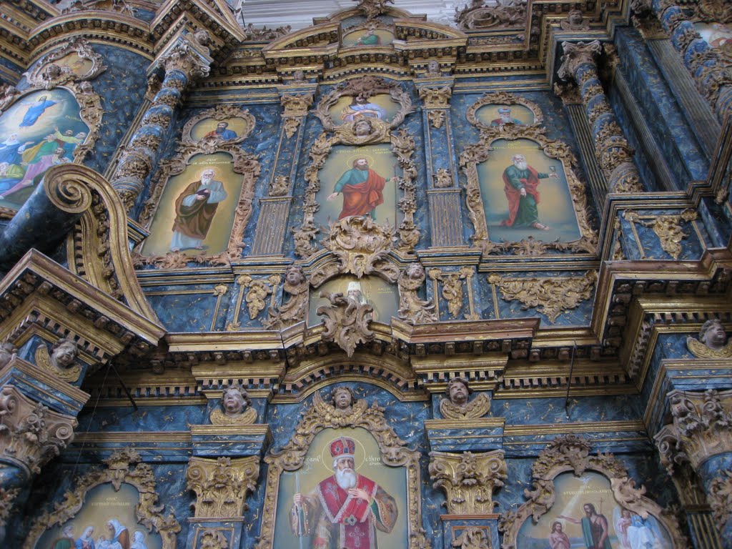 Kozelets (Chernihiv Oblast, Ukraine) - Cathedral of the Nativity of the Blessed Virgin / Козелець (Чернігівська обл.) - Собор Різдва Богородиці (1752-63) - Вівтар XVIII ст. (Архітектор Б.Растреллі)
