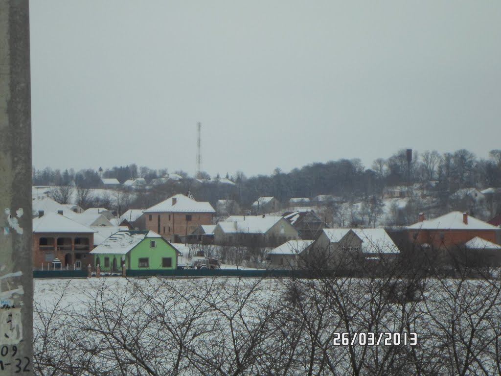 возле перекрёстка на с. хряцка и с. тернавка.