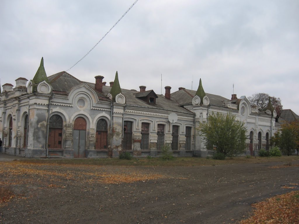 вокзал у Новоселиці, поч. ХХ століття ♦ railway station Novoselytsia