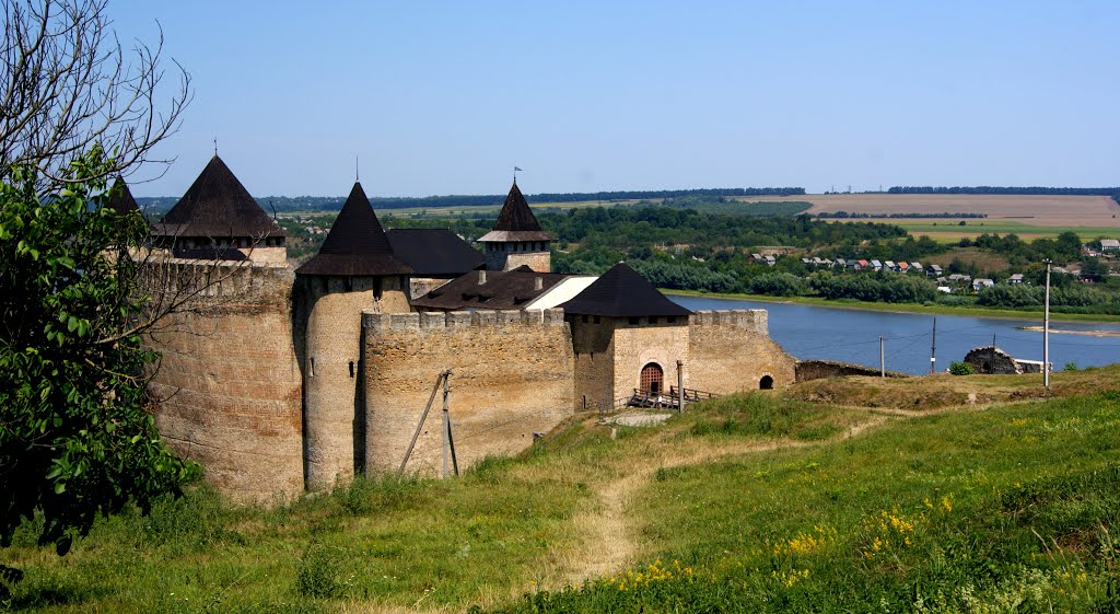 Khotyn castle over Danube
