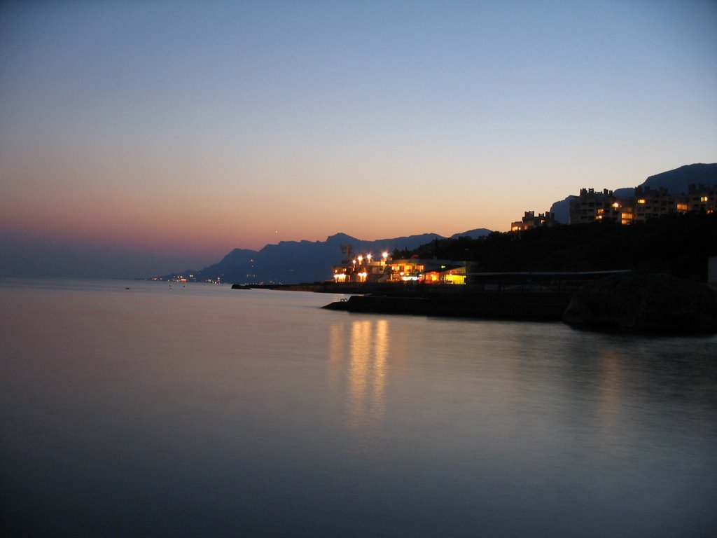 вечірнє море – вид у сторону Фороса * sea in the evening