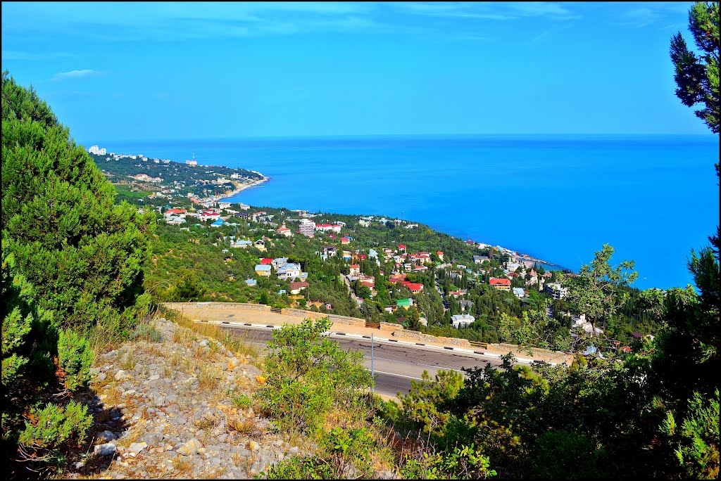 View of the coast of Simeiz.
